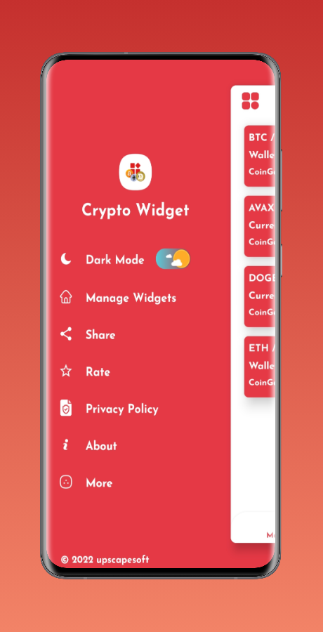 crypto widget android